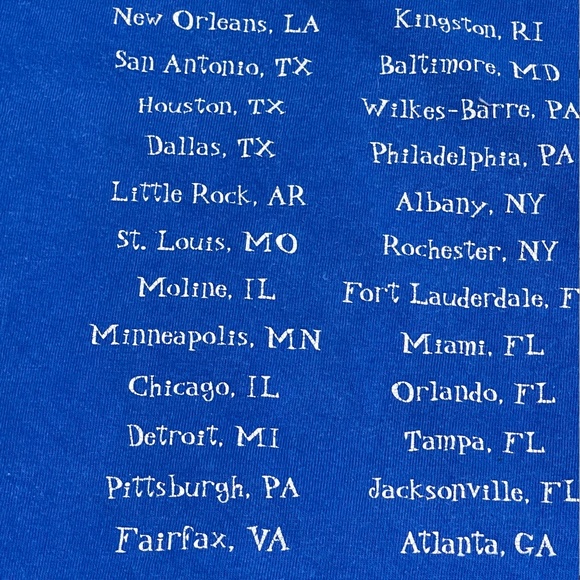 Vintage The Wiggles United States Tour 2004 Shirt Youth Medium ? Y2K Blue 17x20 - Picture 11 of 12